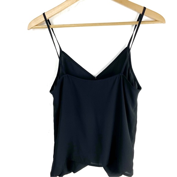 Forever 21 Spaghetti Strap Wrap Blouse, Black - Picture 2 of 2